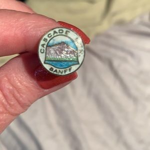 Cuff links - 2 pair cascade mt. Vintage from banff springs shop.